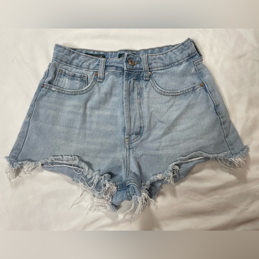 wild fable shorts Highest‎ Rise Cut Off Denim Woman’s Size 2 Summer Festival